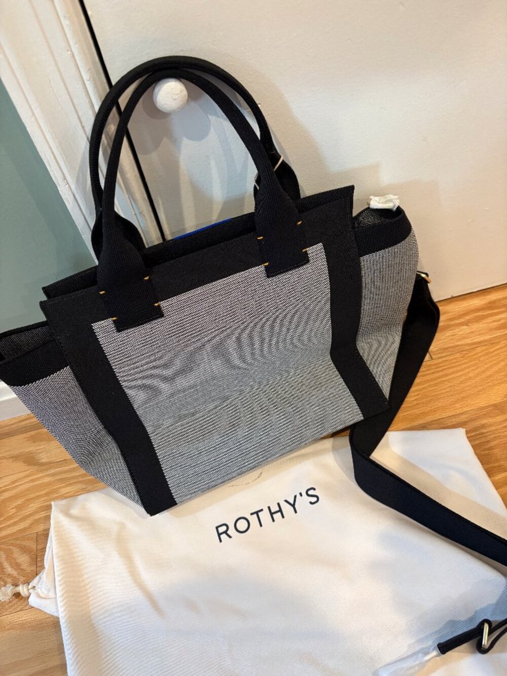 Rothy's The Handbag Grey Mist Convertible Crossbody Satchel NWT RETIRED W/ TAGS